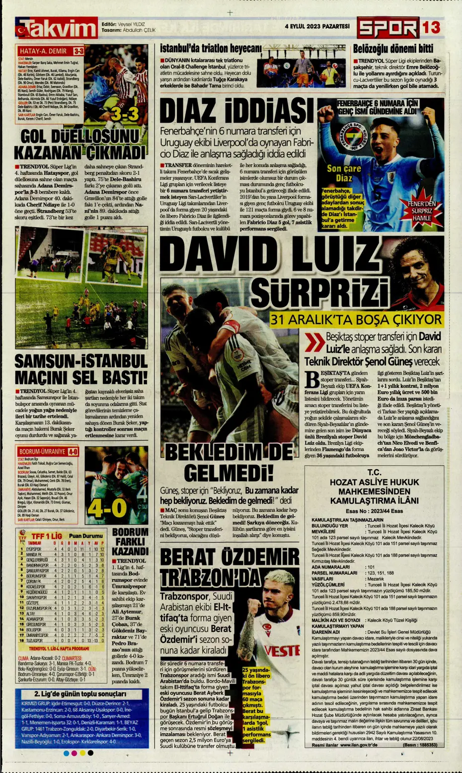 "100'ümüzün akı Türk kadını" | Sporun manşetleri (4 Eylül 2023) - 31