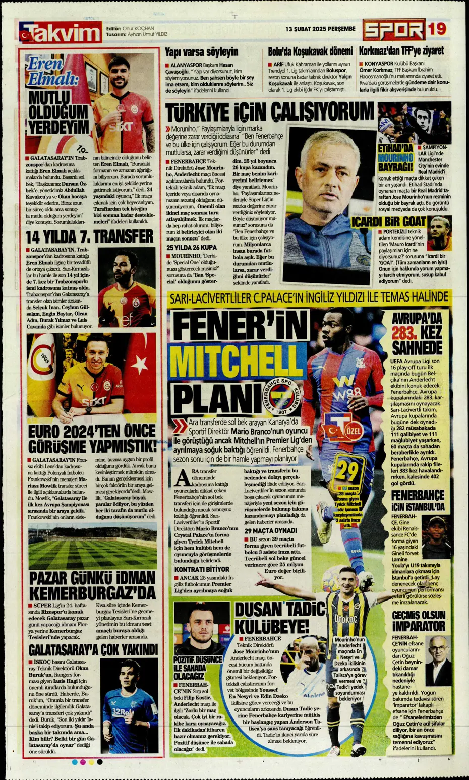 "Bugün vur, haftaya tur" | Sporun manşetleri - 31