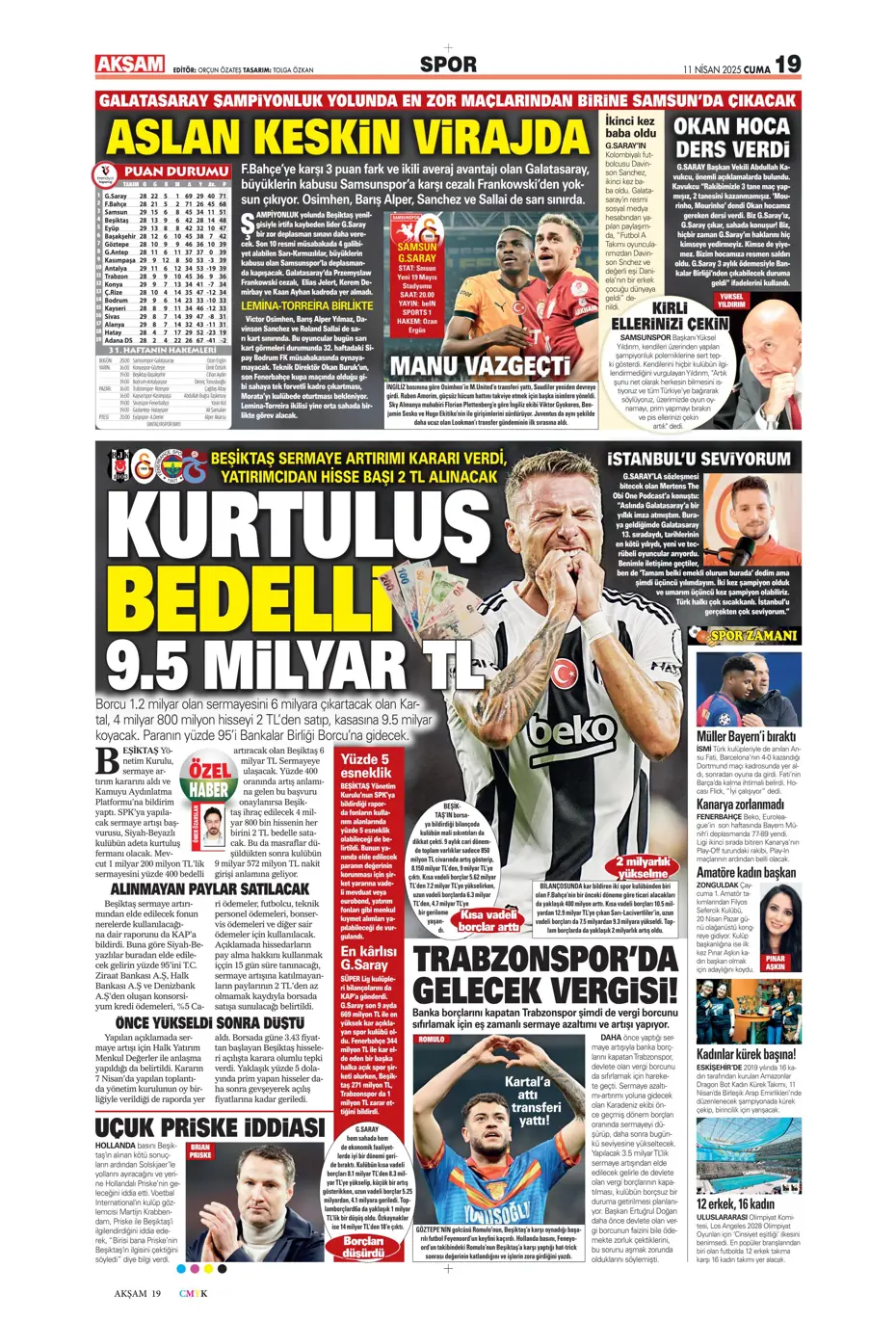 "Real Madrid'den Mourinho hamlesi" | Sporun manşetleri - 2