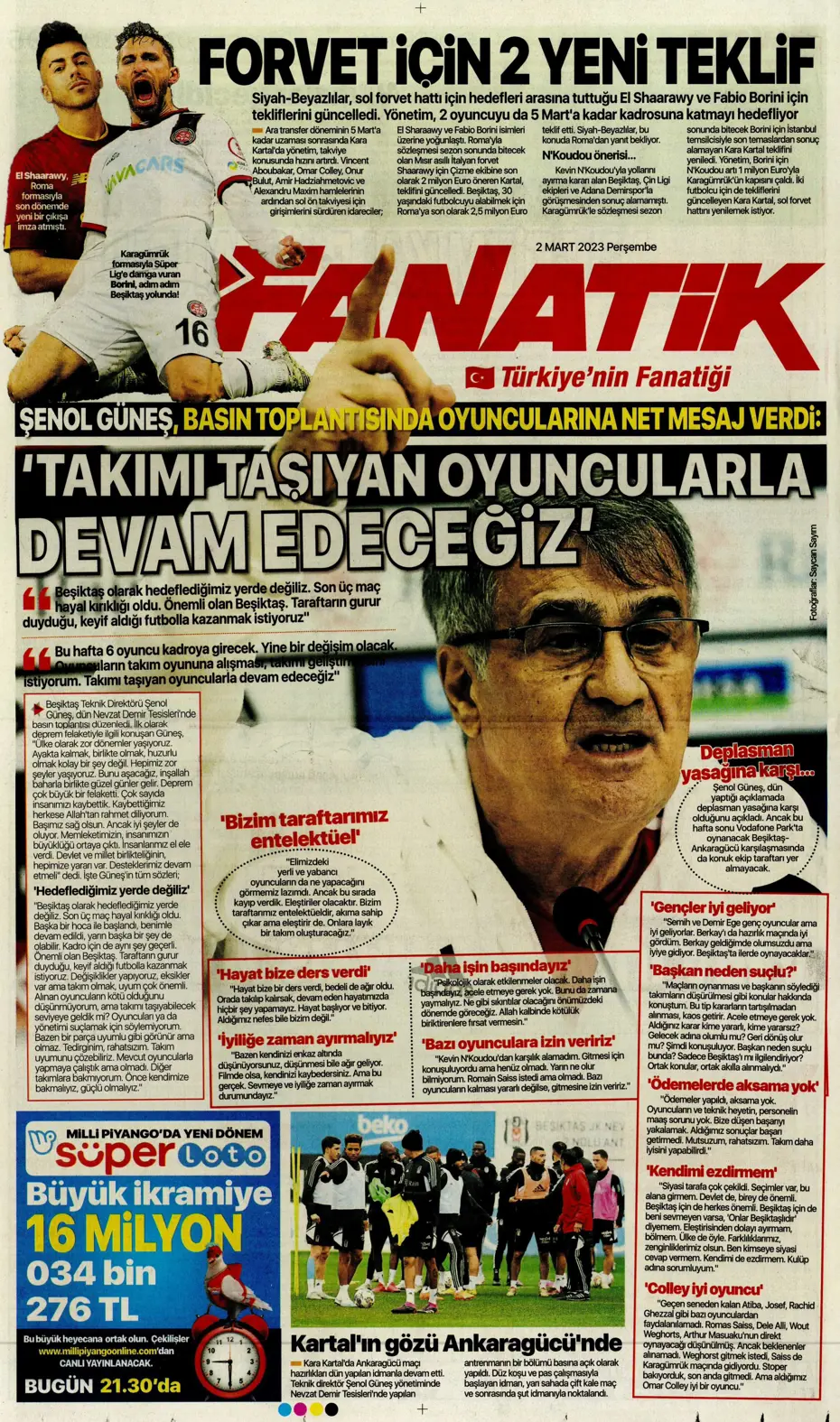 "Moura'da heyecanlı bekleyiş" | Sporun Manşetleri - 9