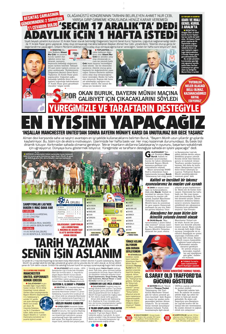 "Yine destan gecesi olsun" | Sporun Manşetleri - 15