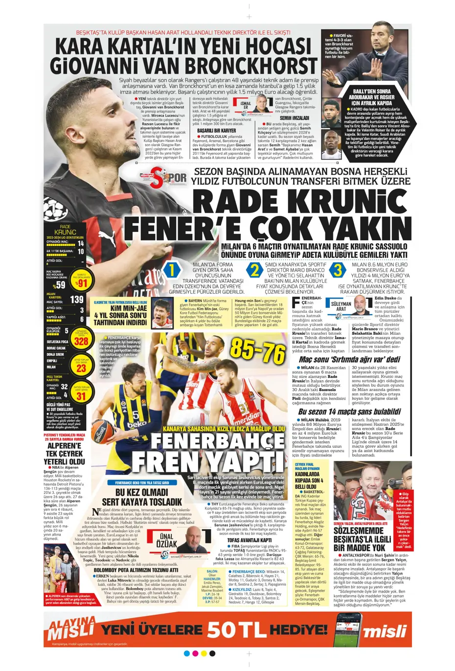 "Kartal'da Gabigol sürprizi" | Sporun manşetleri (3 Ocak 2024) - 16