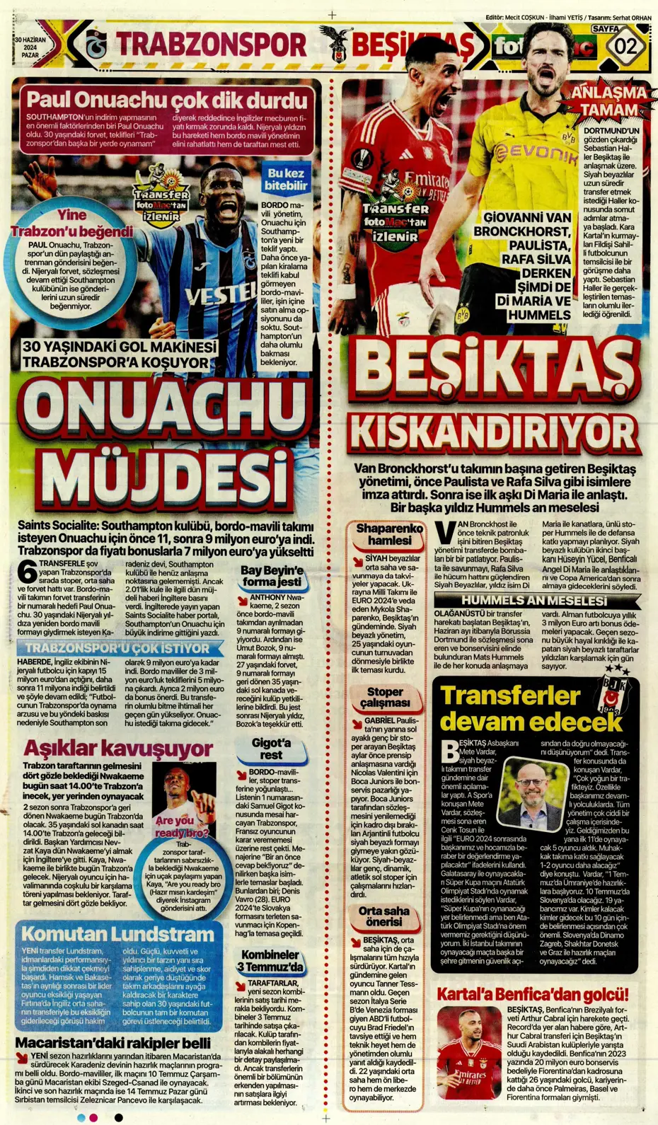 "Galatasaray'dan Goretzka seferi" | Sporun Manşetleri (30 Haziran 2024) - 11 "Galatasaray'dan Goretzka seferi" | Sporun Manşetleri (30 Haziran 2024) - 11