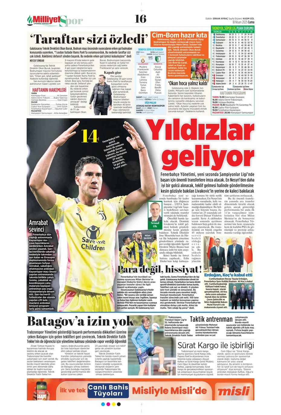 "Fenerbahçe'de sol artık Diouf'un" | Sporun manşetleri - 20