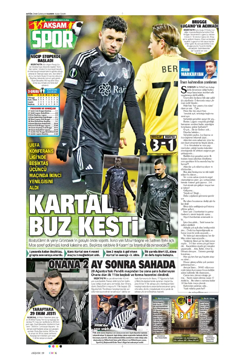 "Yüzyılın Fener'i" | Sporun manşetleri (27 Ekim 2023) - 2