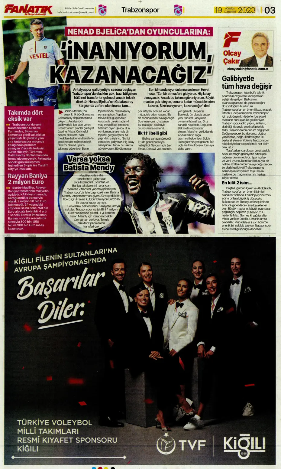 "Ramos'ta büyük kapışma" | Sporun Manşetleri (19 Ağustos 2023) - 5