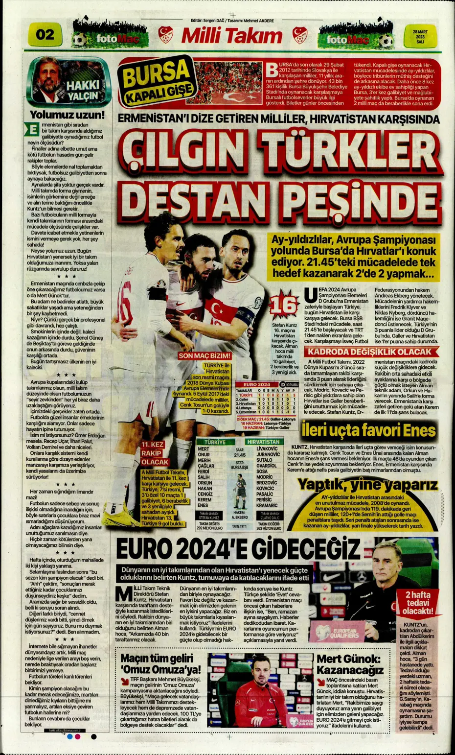 "Vurduğumuz gol olsun" - Sporun manşetleri - 12