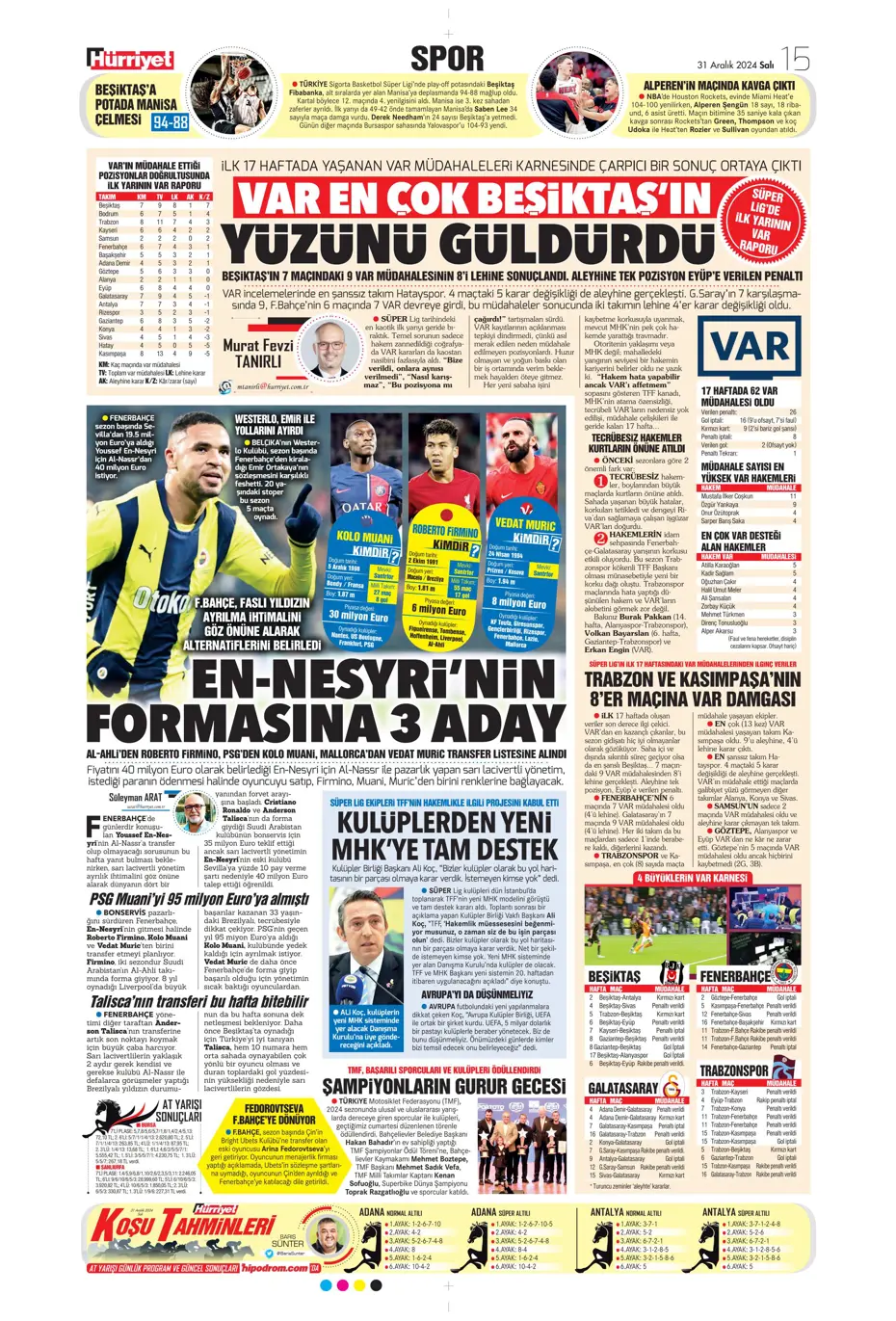 "Sergen Yalçın'la ilk görüşme" | Sporun manşetleri - 16