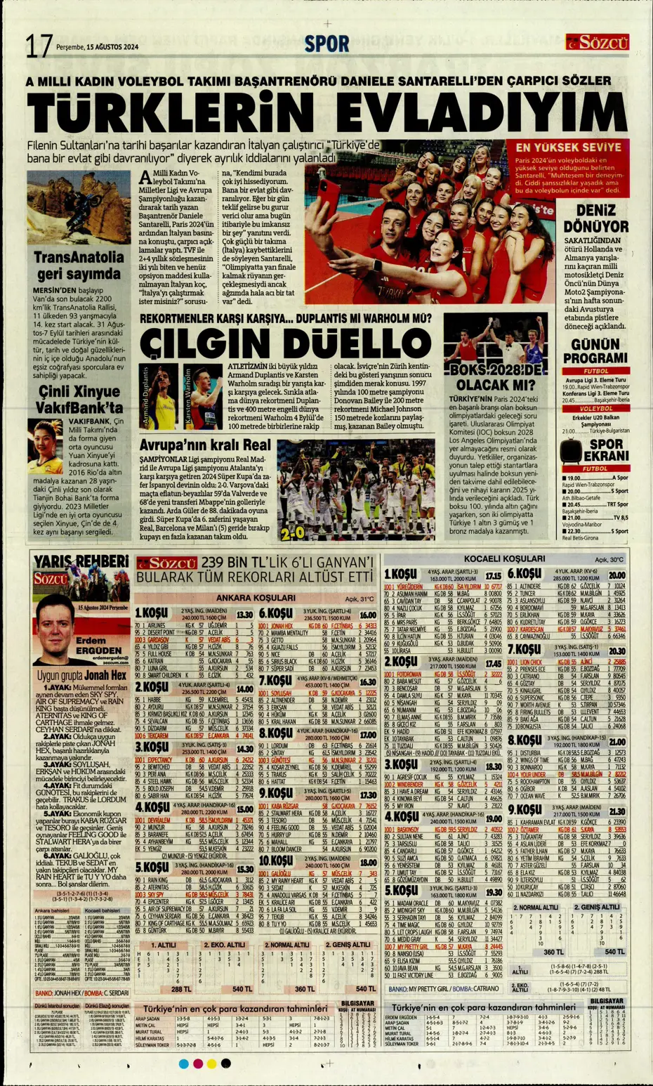 "Muci'yle yol ayrımı" | Sporun manşetleri (15 Ağustos 2024) - 27