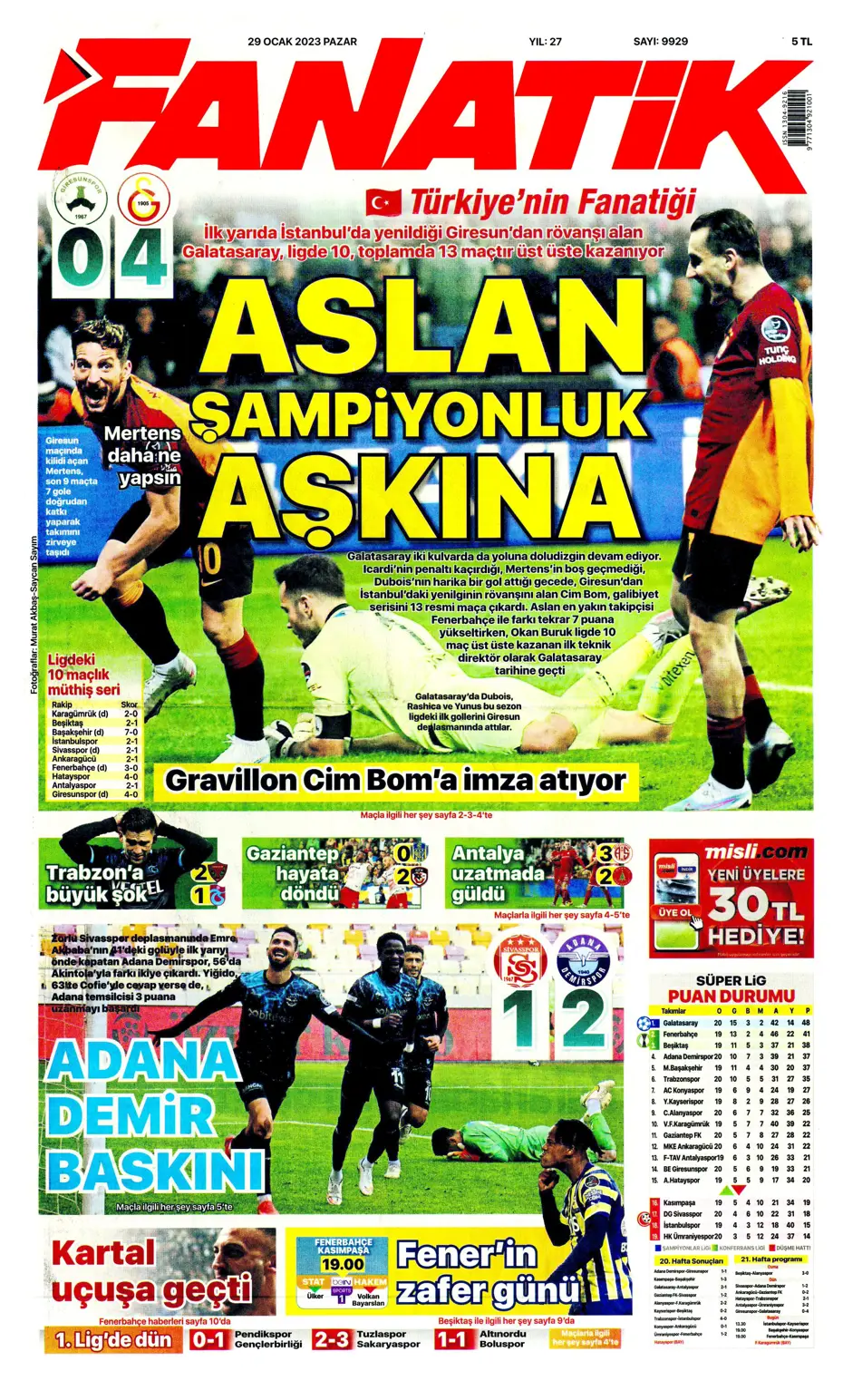 Sporun Manşetleri (29 Ocak 2023) - 3