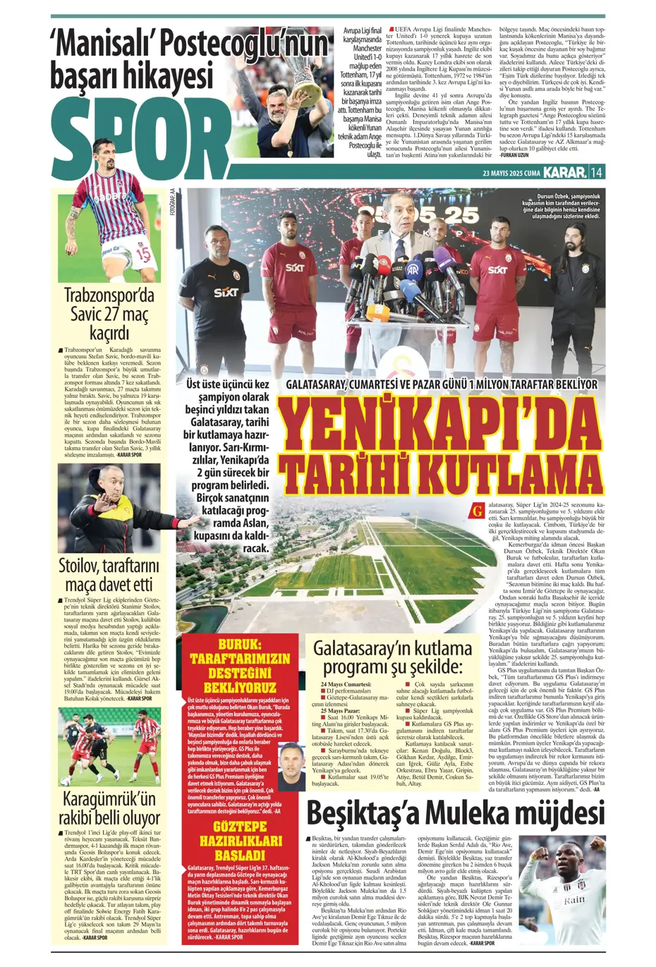 "Fenerbahçe'de sola süper yıldız: Jack Grealish" | Sporun manşetleri - 15