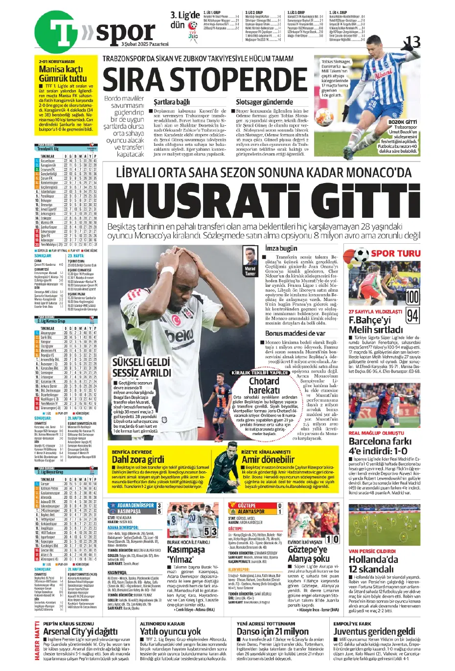 "Transferde Kartal haftası" | Sporun manşetleri - 23