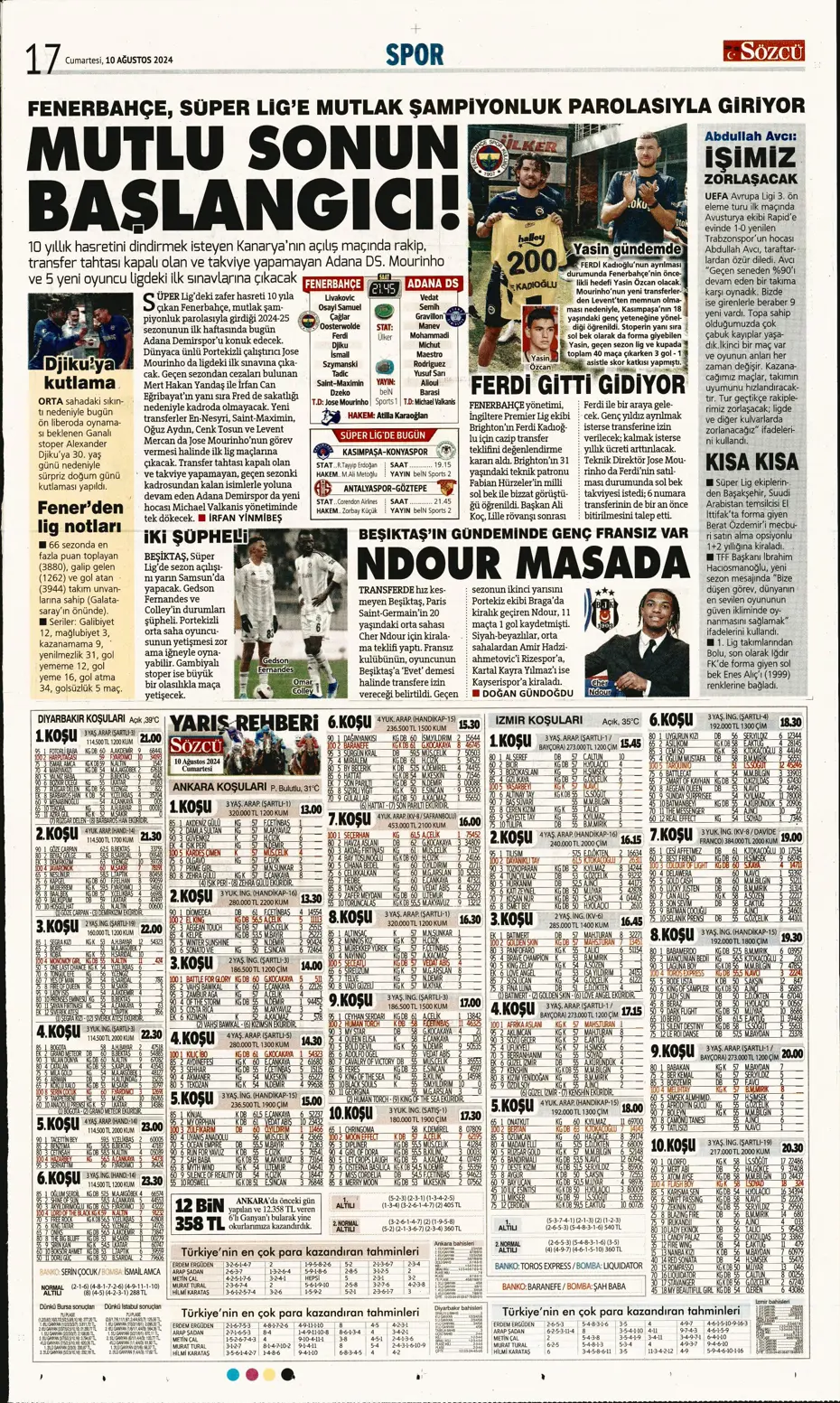 "Fenerbahçe Ferdi Kadıoğlu'nun alternatifini buldu" | Sporun manşetleri - 30