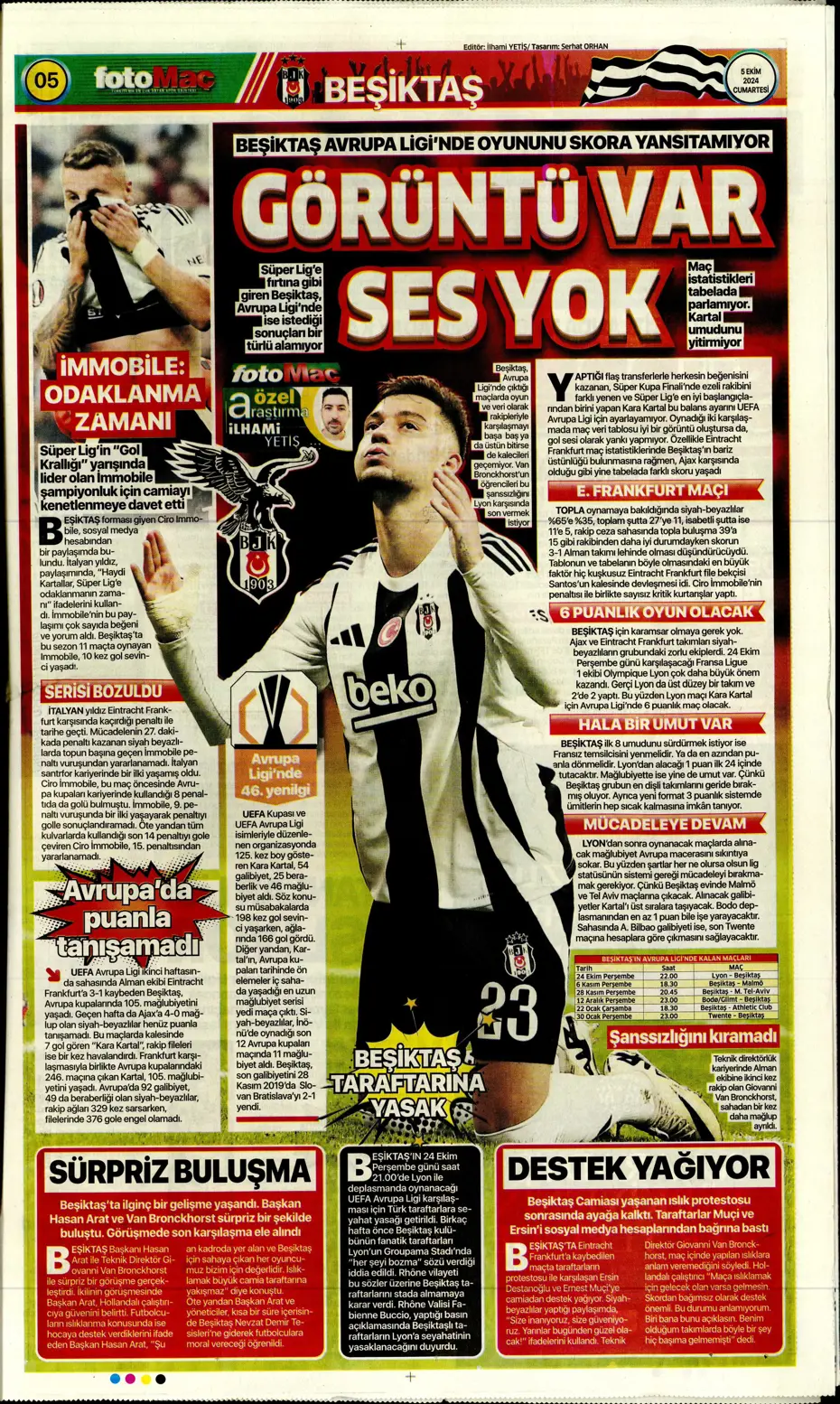 "Mourinho radara girdi" | Sporun manşetleri (5 Ekim 2024) - 15