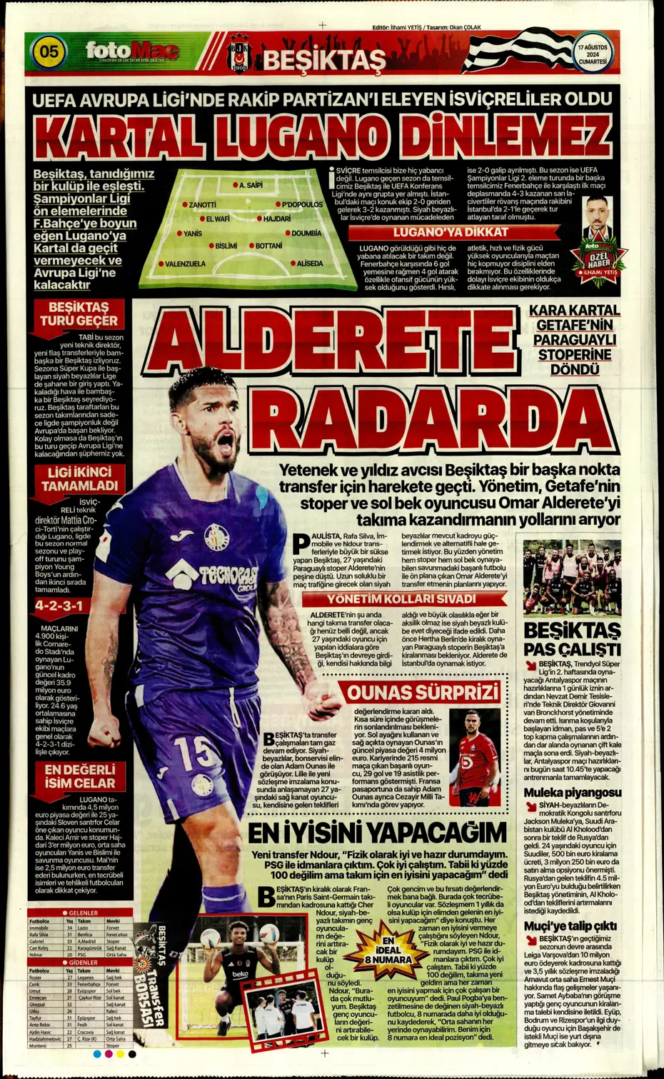 "Fenerbahçe, Fred'in alternatifini buldu" | Sporun manşetleri - 15 "Fenerbahçe, Fred'in alternatifini buldu" | Sporun manşetleri - 15