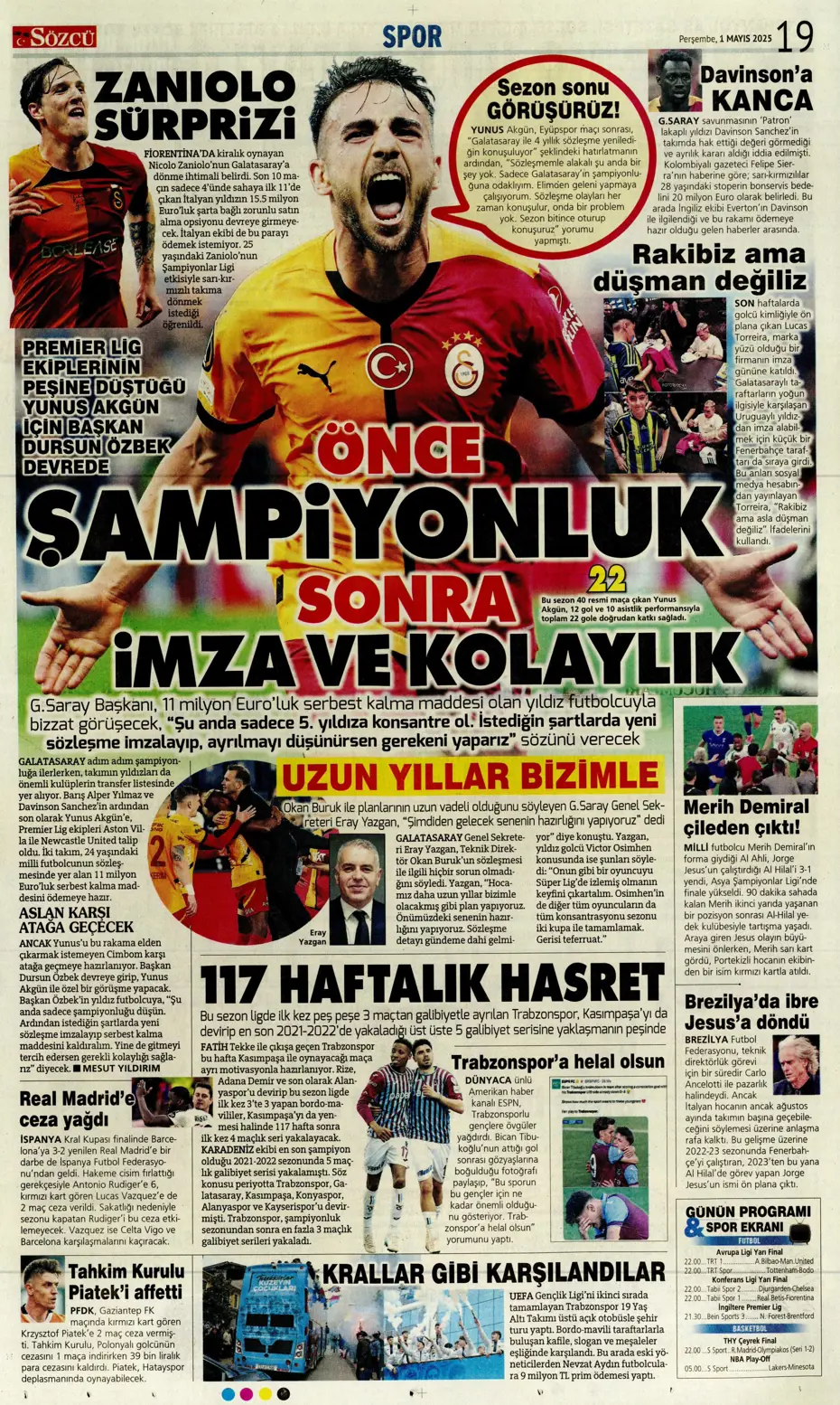 "Aslan'ın Sane planı" | Sporun manşetleri - 29