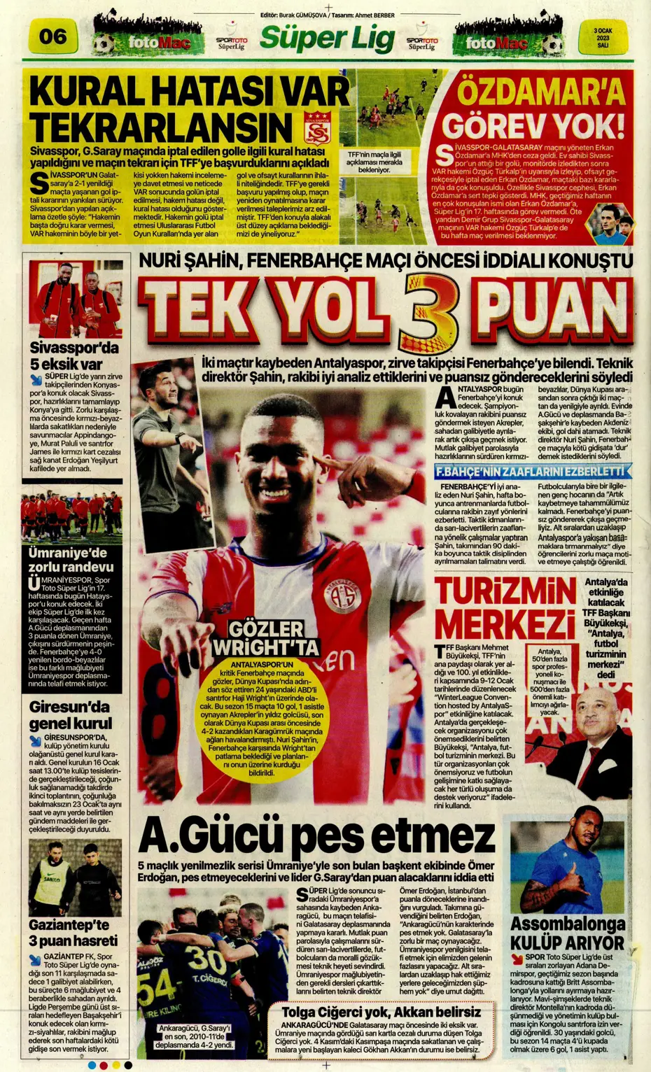 Sporun manşetleri (3 Ocak 2023) - 13