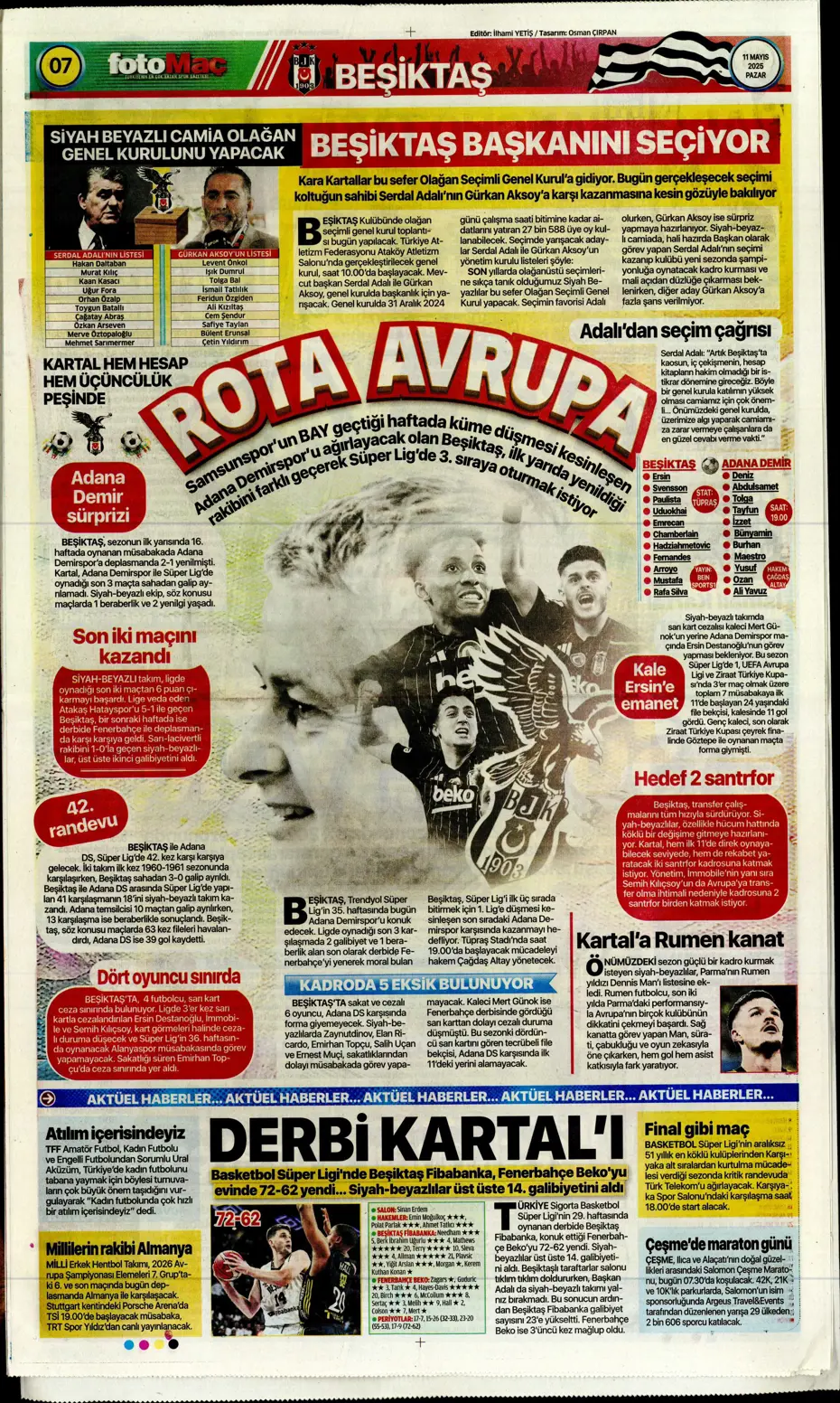 "Cimbom şampiyo..." | Sporun manşetleri - 11