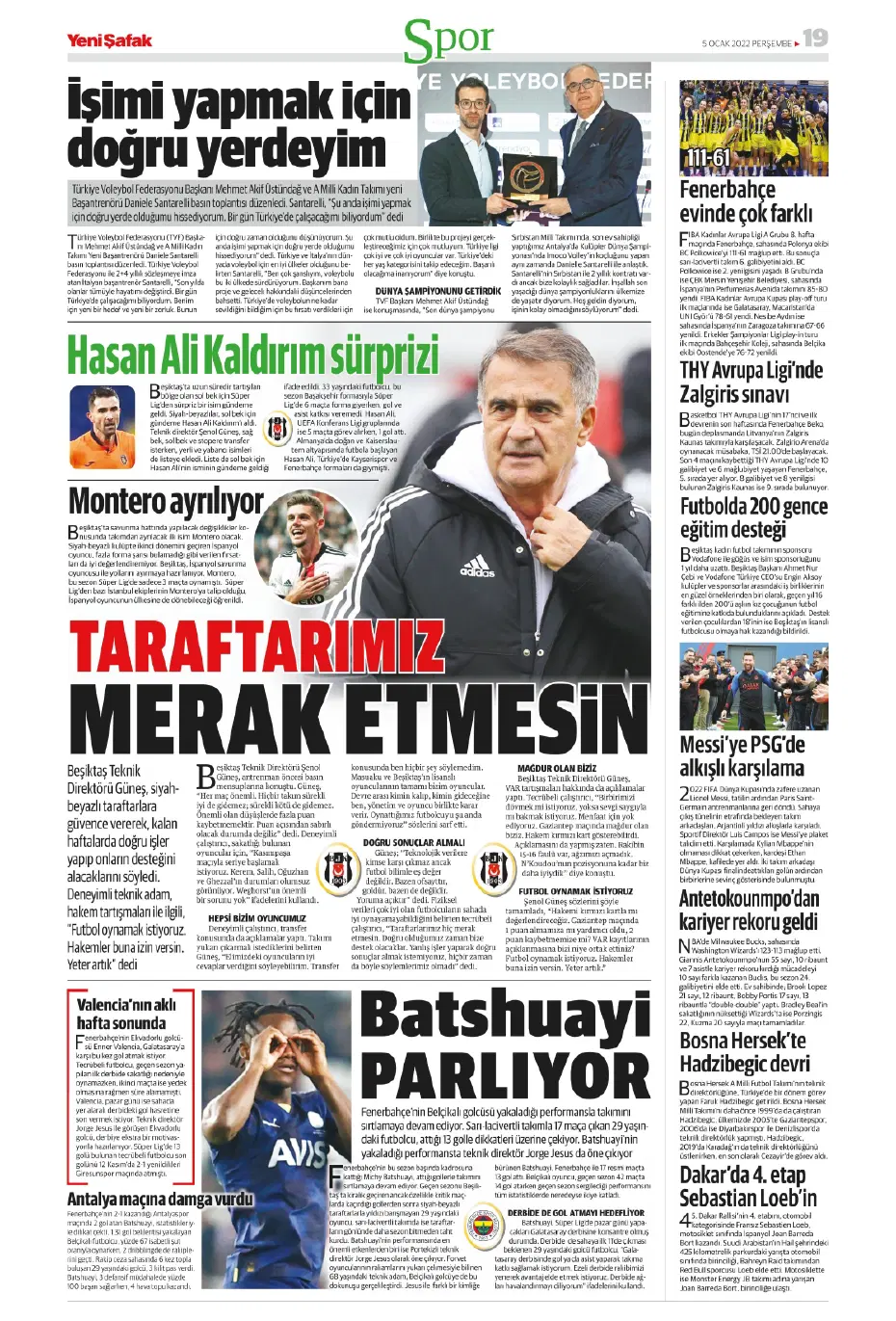 Sporun Manşetleri (5 Ocak 2023) - 31