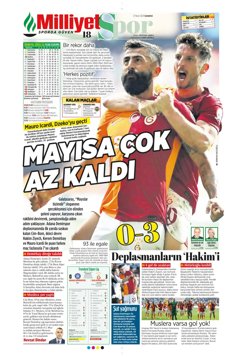 "Kadıköy'de dev kapışma" | Sporun Manşetleri - 26