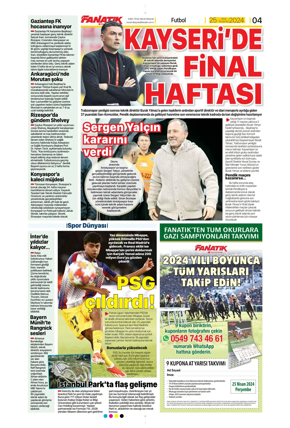 "Yeni sezona yeni Fenerbahçe" | Sporun manşetleri - 6