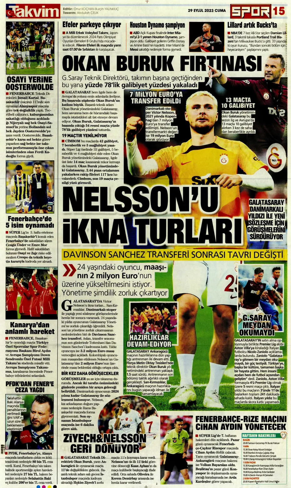 "Fenerbahçe gollerle coştu" | Sporun Manşetleri - 36 "Fenerbahçe gollerle coştu" | Sporun Manşetleri - 36