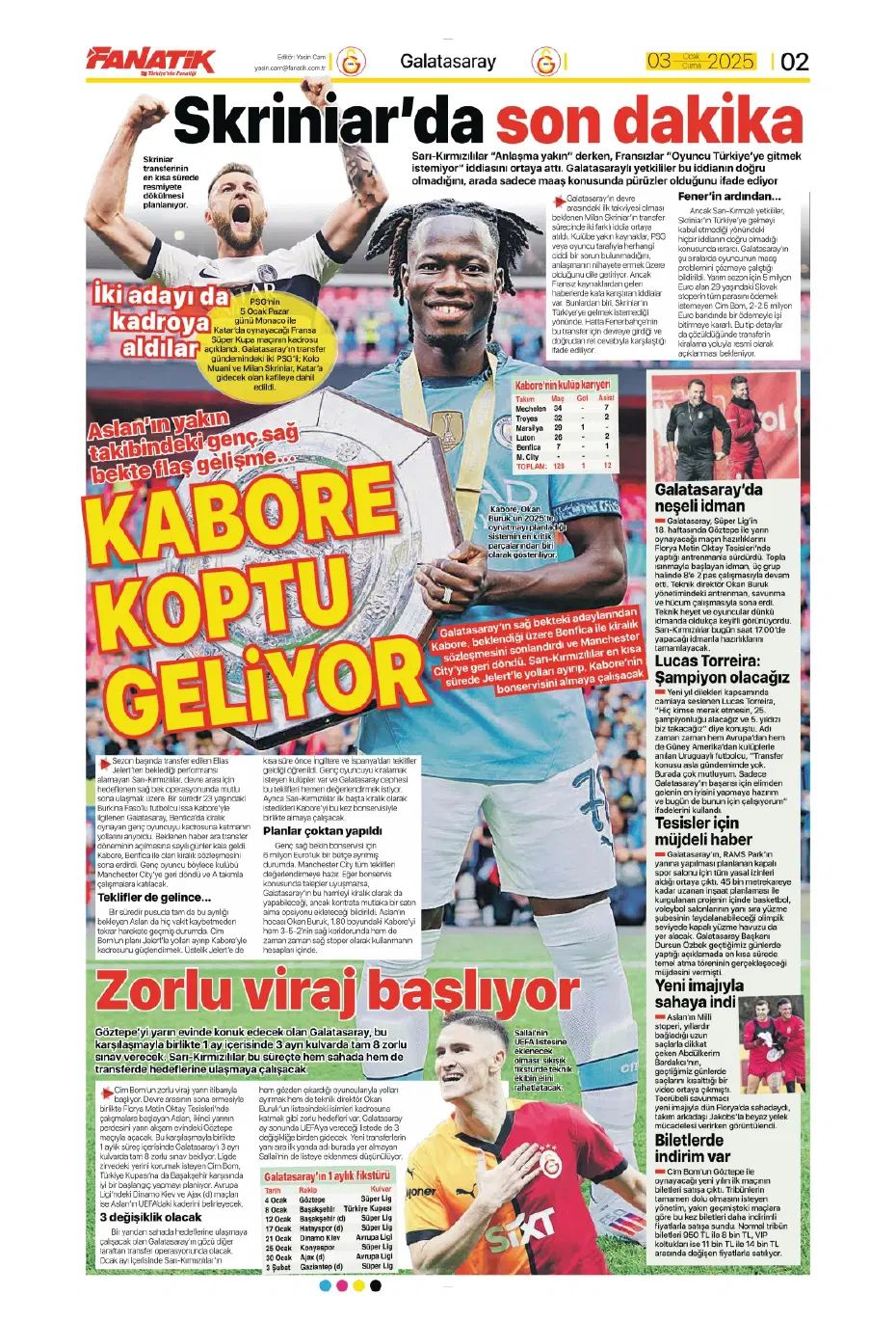 "Fatih Terim, Galatasaray'ın yıldızını istiyor" | Sporun manşetleri - 3