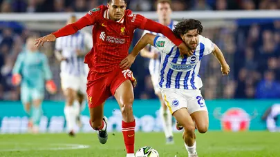 Ferdi Kadıoğlu'nun takımı Brighton, Lig Kupası'nda Liverpool'a elendi
