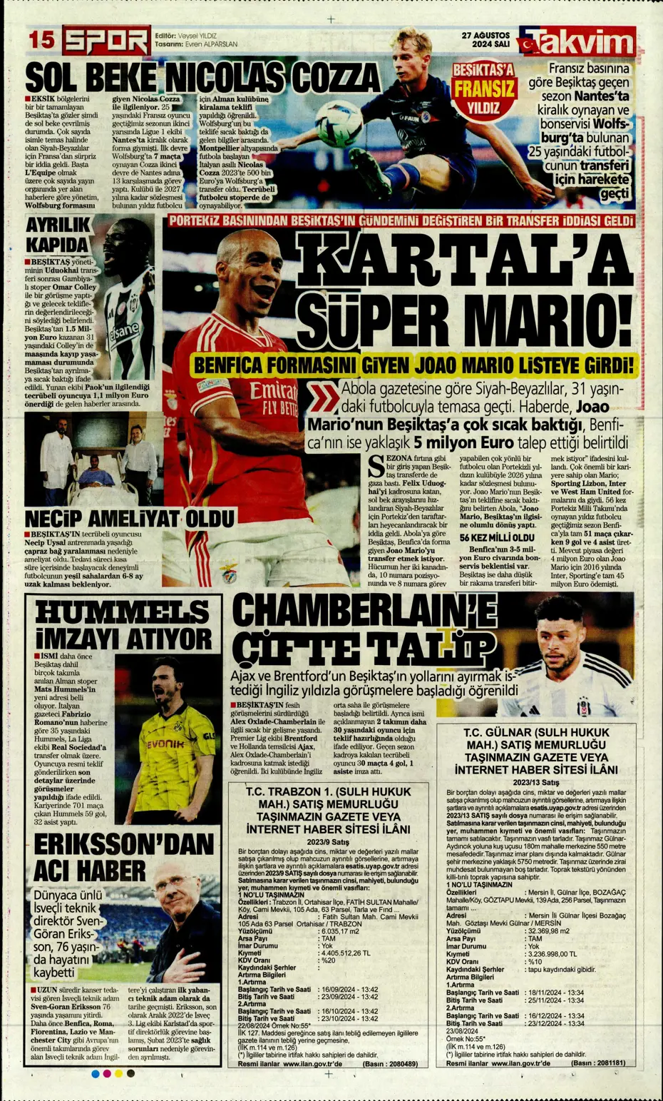 "Şok eden Ferdi Kadıoğlu gerçeği" | Sporun manşetleri - 29 "Şok eden Ferdi Kadıoğlu gerçeği" | Sporun manşetleri - 29