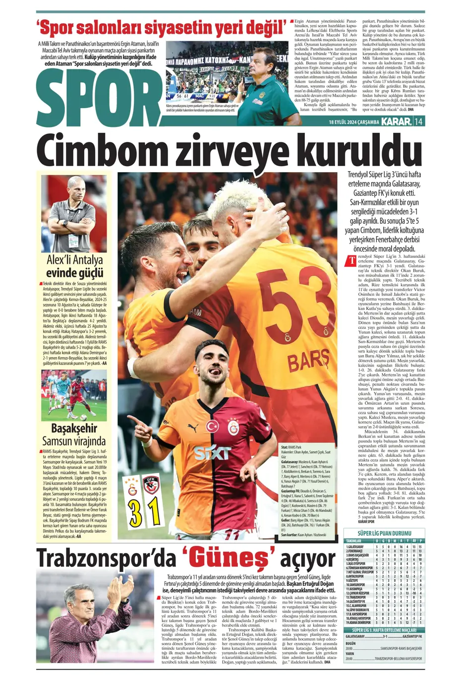 "Jose Mourinho'dan derbi kararı" | Sporun manşetleri - 22 "Jose Mourinho'dan derbi kararı" | Sporun manşetleri - 22