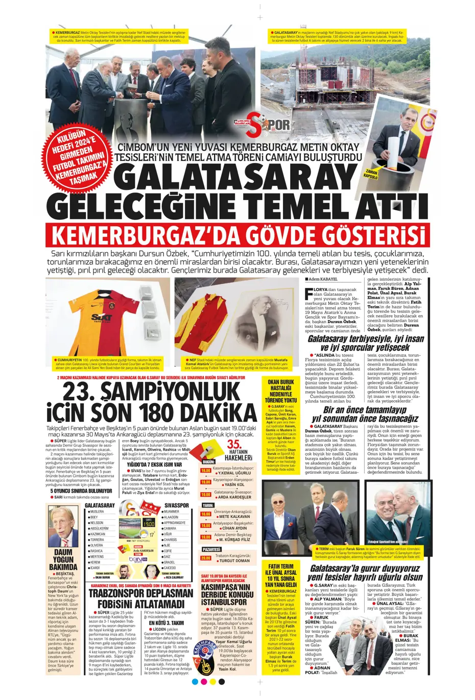 "Aslan'dan dev hamle" Günün spor manşetleri (20 Mayıs 2023) - 9