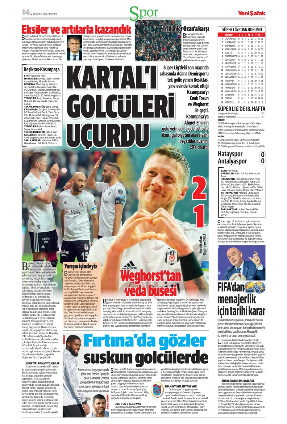 Sporun Manşetleri (8 Ocak 2023) - 47