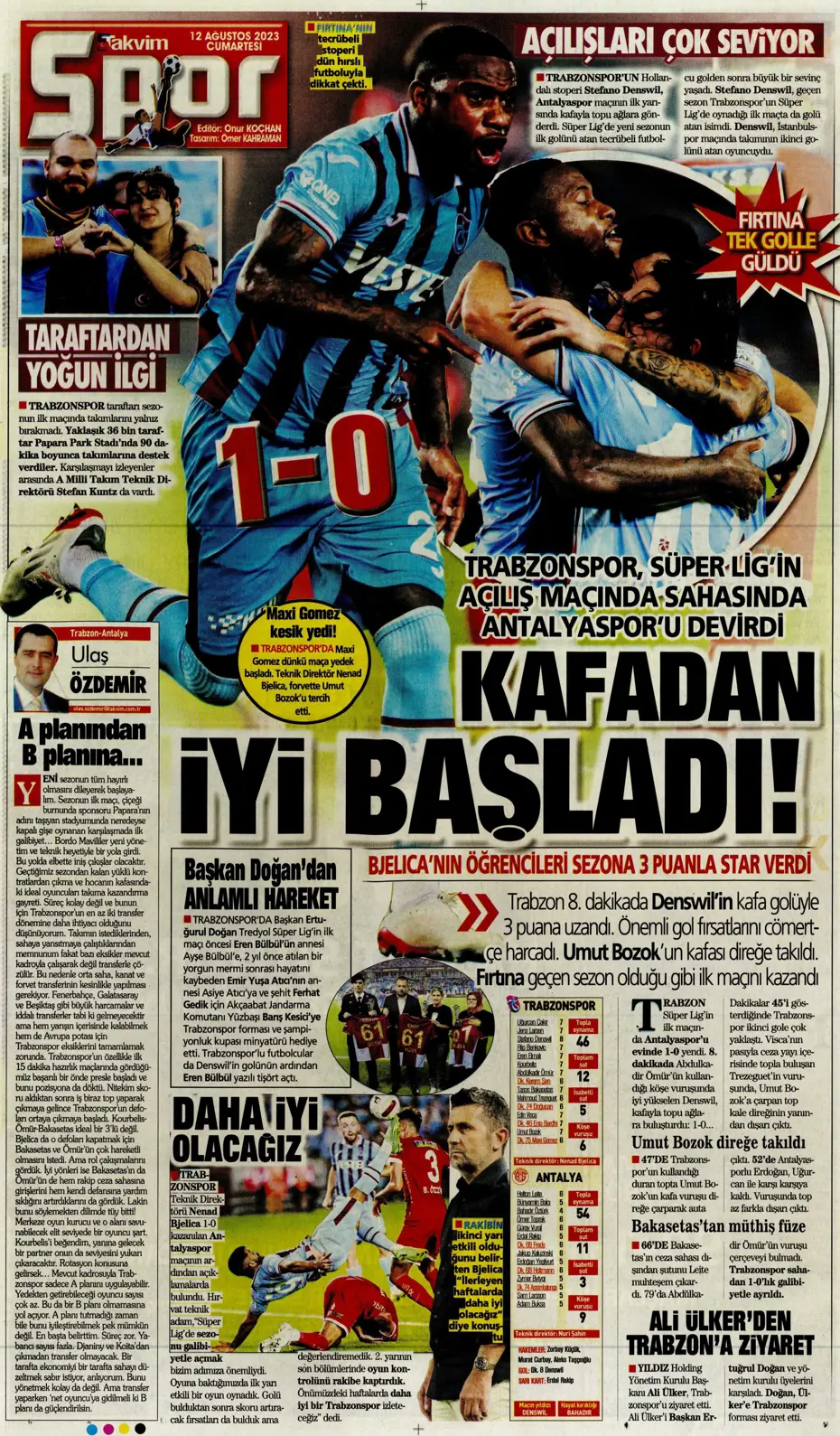 "Galatasaray'la anlaştım, bırakın gideyim" | Sporun manşetleri (12 Ağustos 2023) - 35