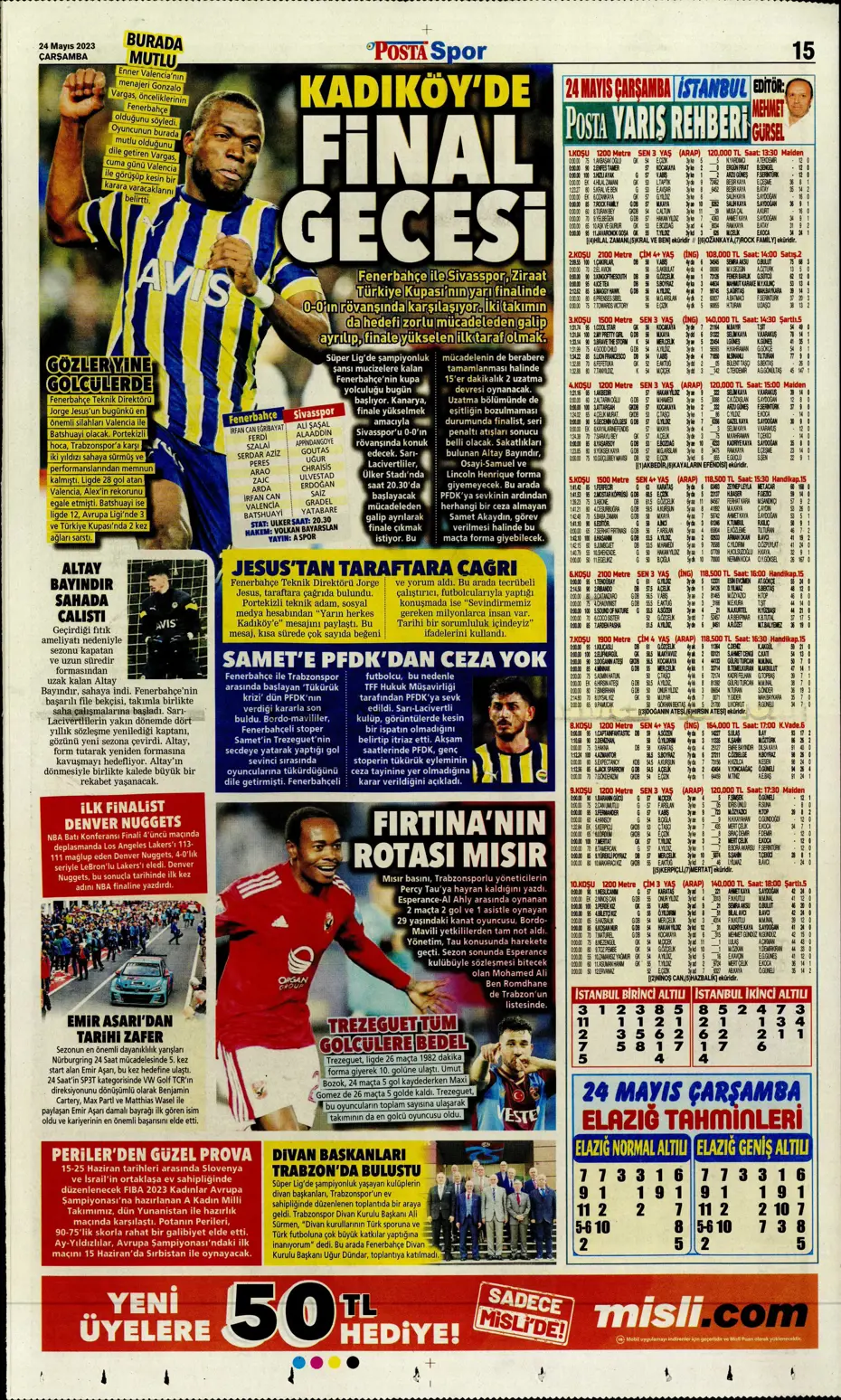 "Aslan'da taarruz başladı" | Sporun Manşetleri - 19