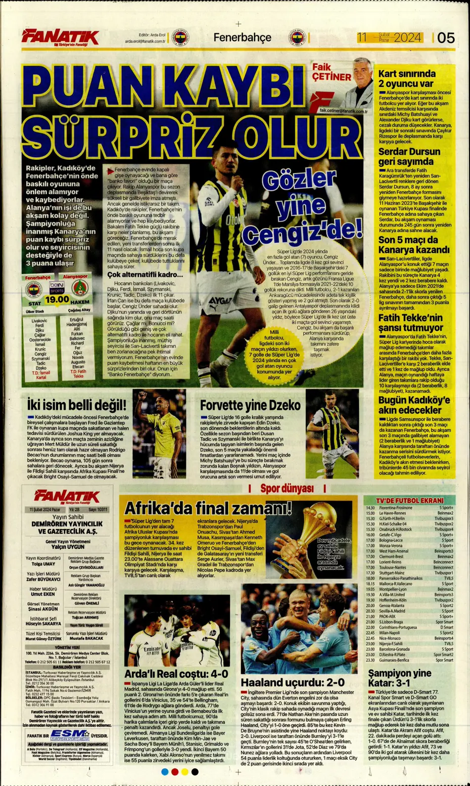 "30 saniyesi 7 milyon dolar" | Sporun manşetleri (11 Şubat 2024) - 9