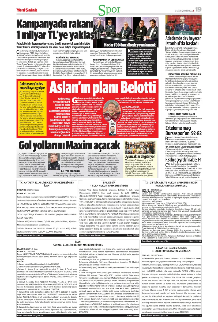 "Aslan'dan Liverpool çıkarması" - Sporun manşetleri - 34 "Aslan'dan Liverpool çıkarması" - Sporun manşetleri - 34