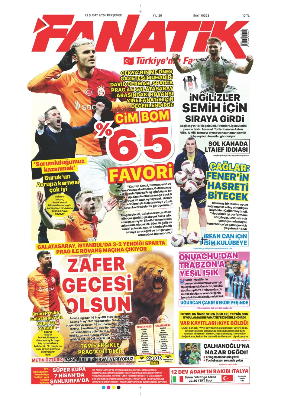 "Fenerbahçe Alex'in peşinde" | Sporun manşetleri (22 Şubat 2024) - 5 "Fenerbahçe Alex'in peşinde" | Sporun manşetleri (22 Şubat 2024) - 5