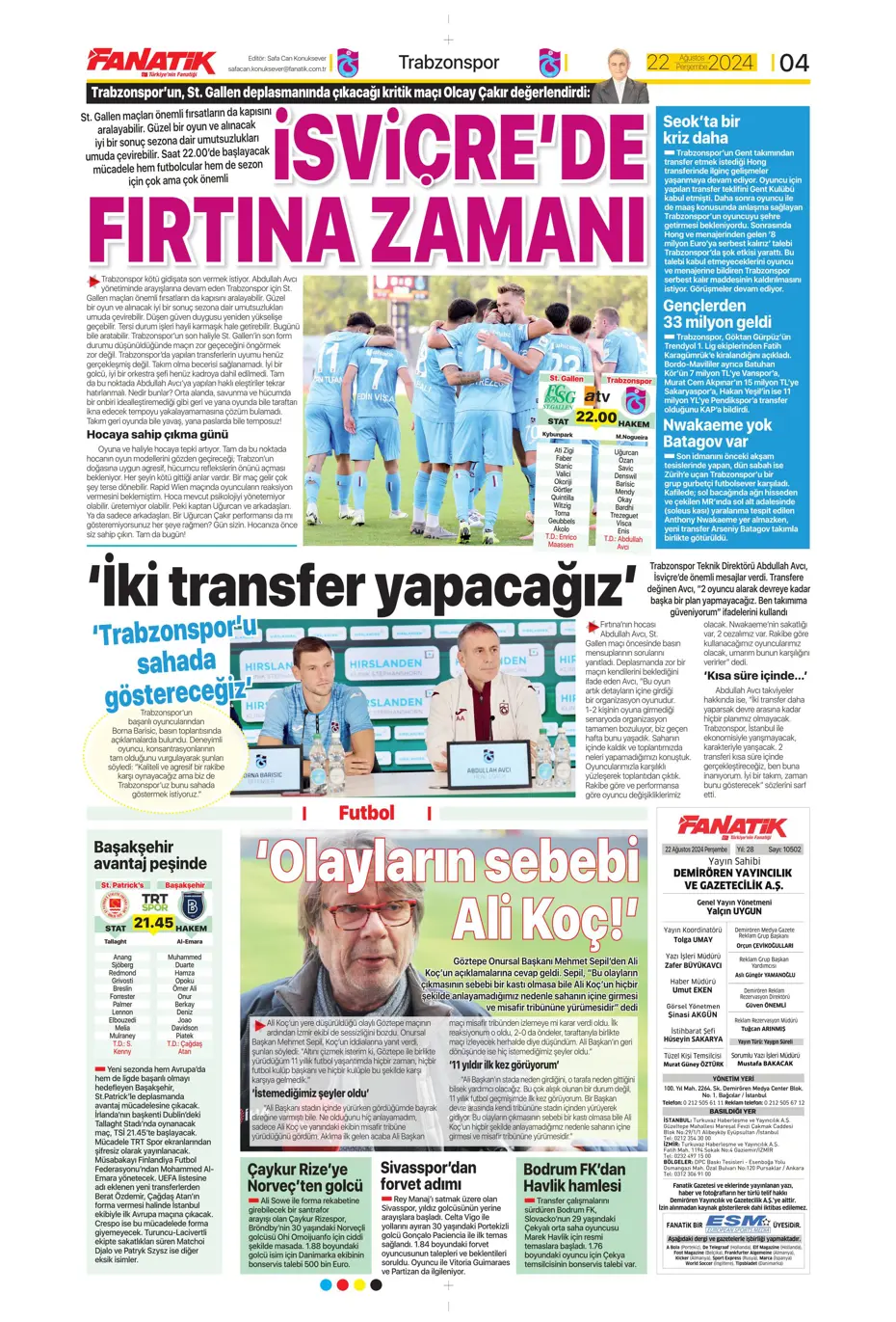 "Batman bile kurtaramadı" | Sporun manşetleri (22 Ağustos 2024) - 8 "Batman bile kurtaramadı" | Sporun manşetleri (22 Ağustos 2024) - 8