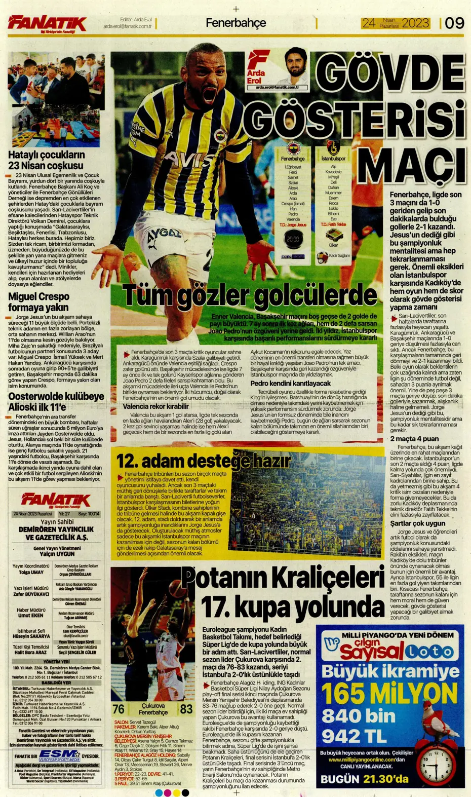 "Buruk bayram" | Sporun manşetleri (24 Nisan 2023) - 8