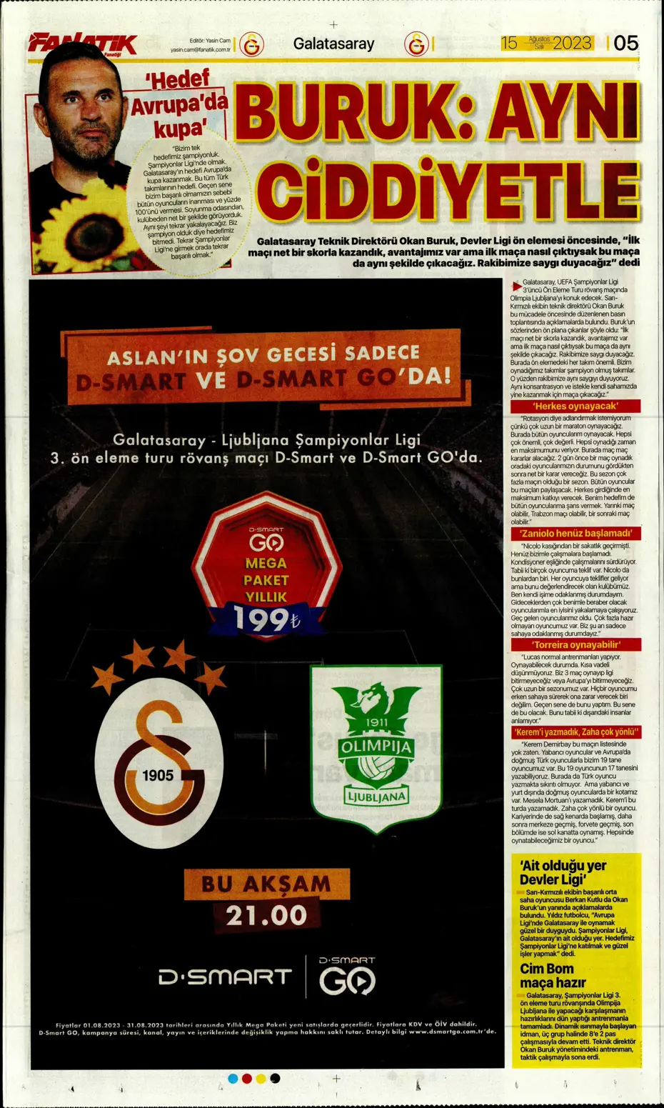 "Kartal'ı Gedson uçurdu" | Sporun Manşetleri - 9