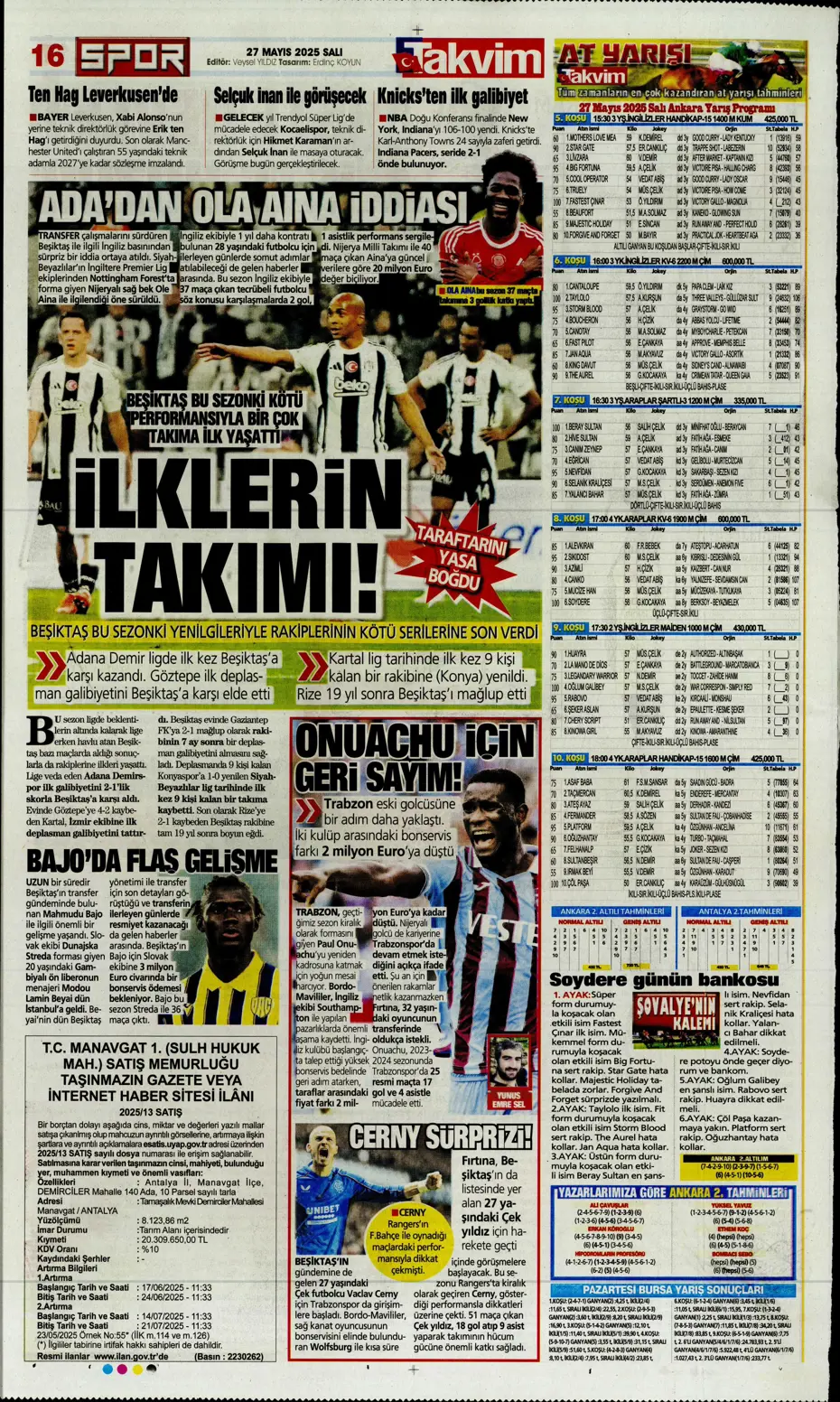 "Fenerbahçe'ye tarihi şok" | Sporun manşetleri - 29