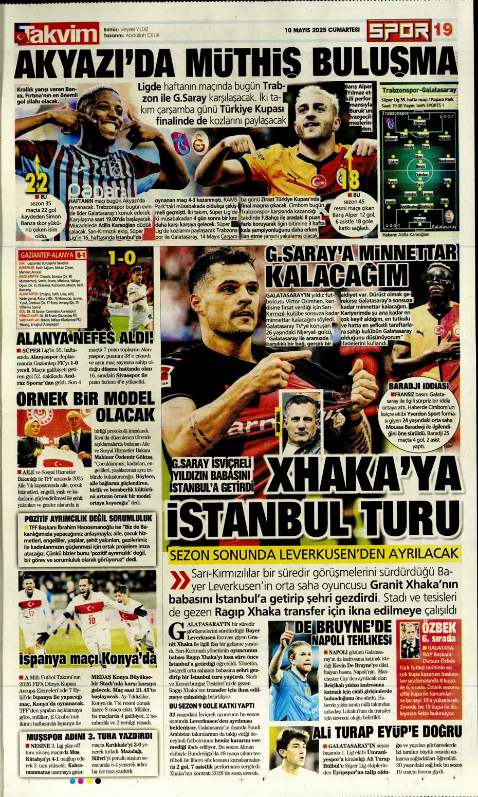 "Türkiye'de bir ilk oldu" | Sporun manşetleri (10 Mayıs 2025) - 23