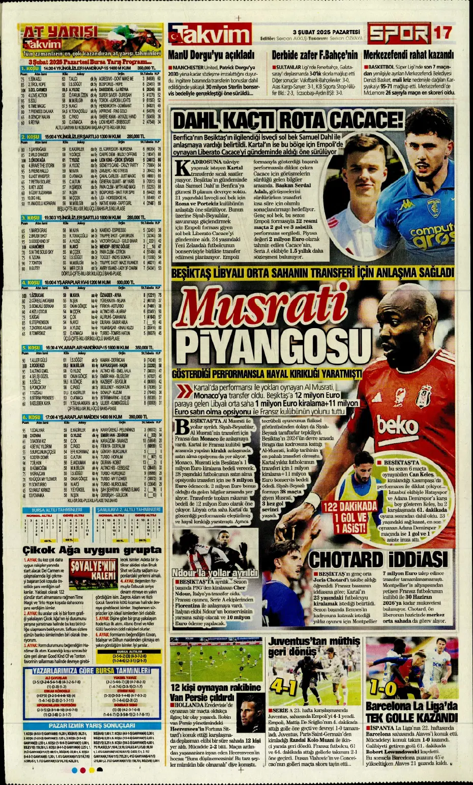 "Transferde Kartal haftası" | Sporun manşetleri - 22