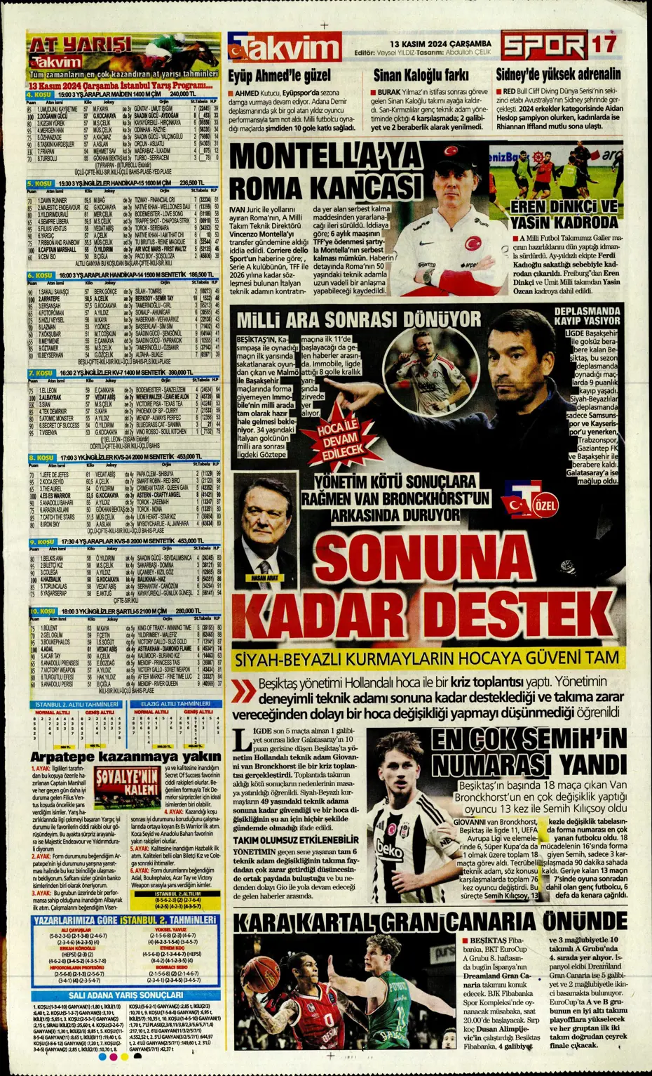 "Mario Branco'dan Fenerbahçe'ye 3 yıldız" | Sporun manşetleri - 21