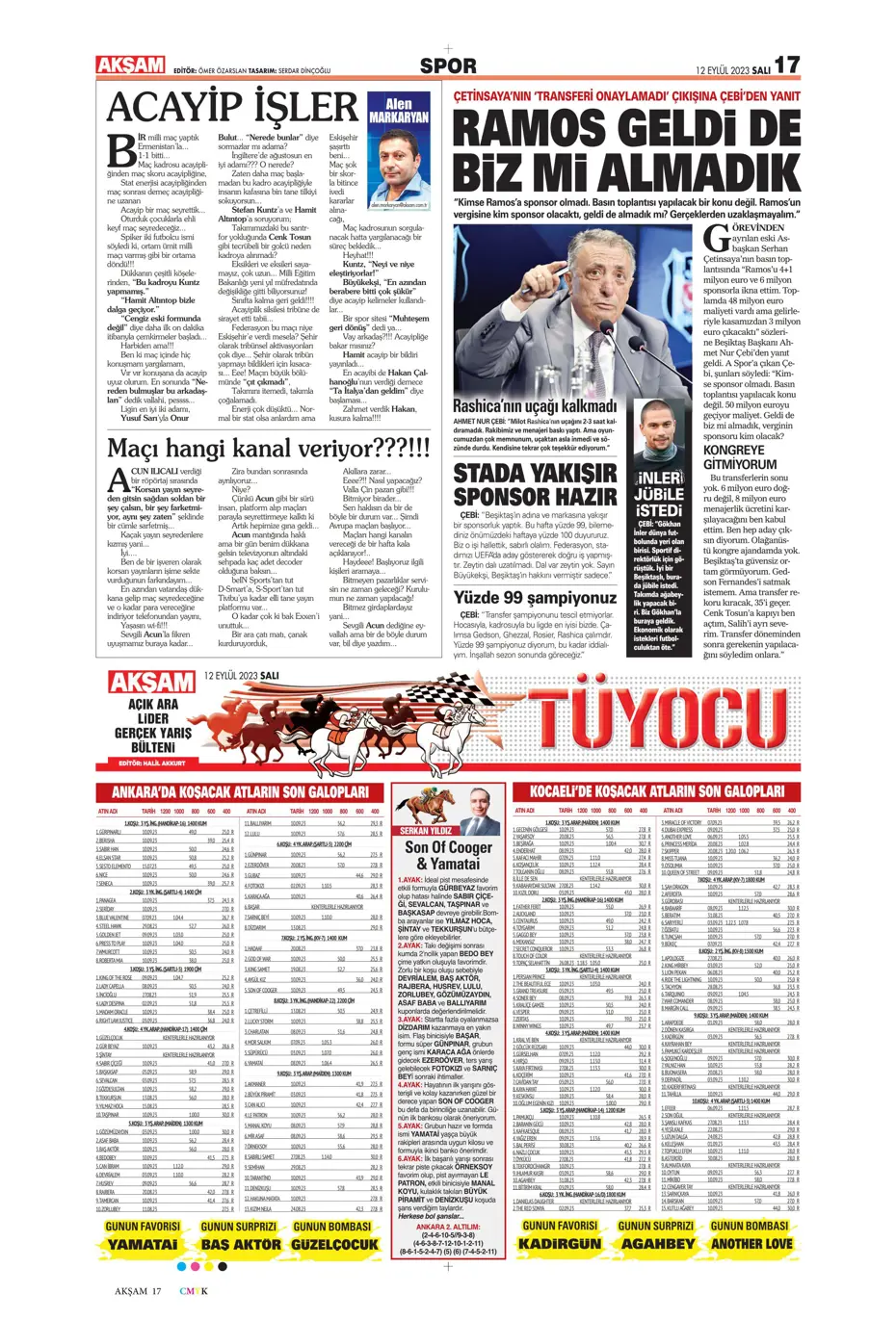 "Kartal'da Lingard sürprizi" | Sporun manşetleri (12 Eylül 2023) - 4