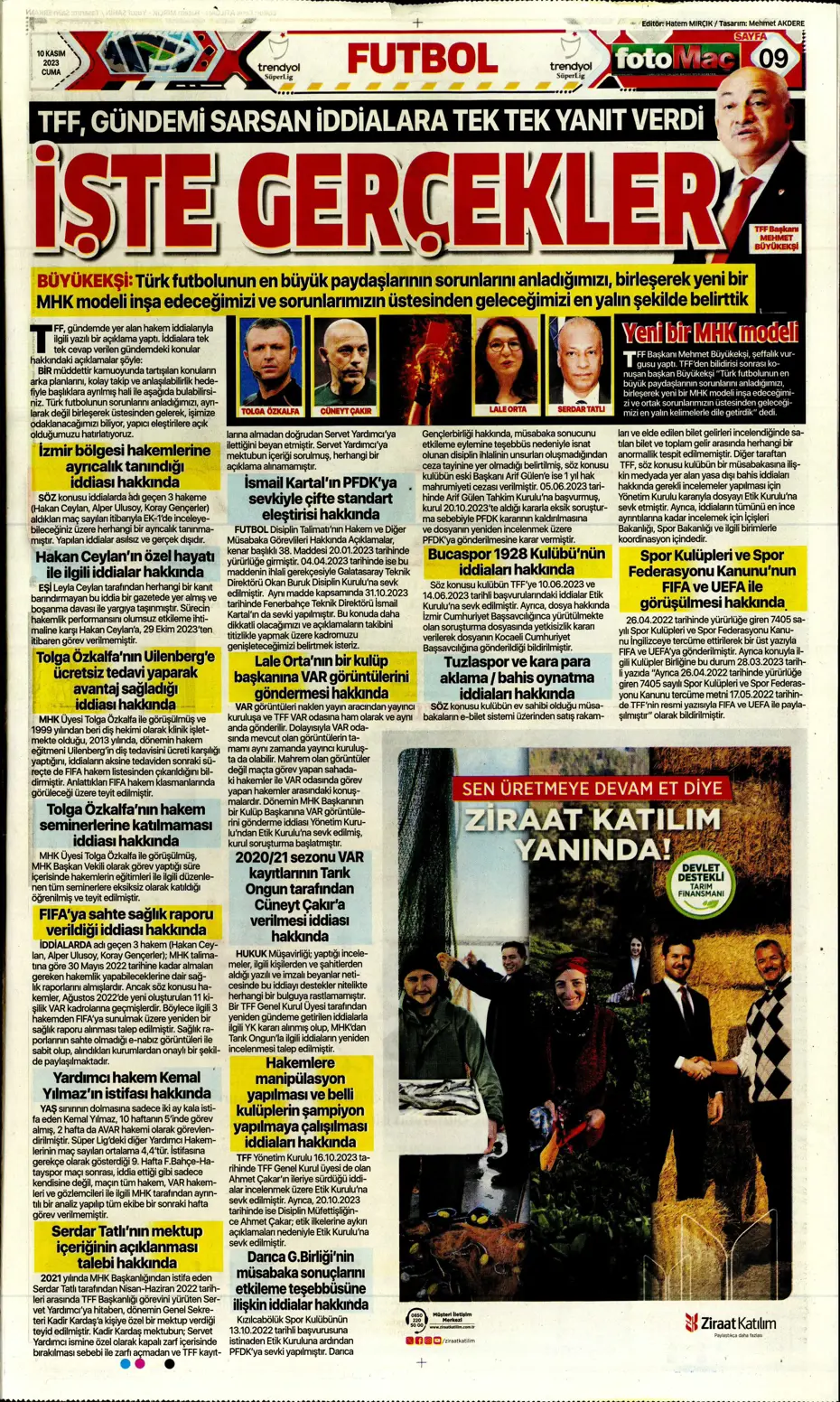 "Antonio Nobre'den skandal cevap" | Sporun manşetleri (10 Kasım 2023) - 19