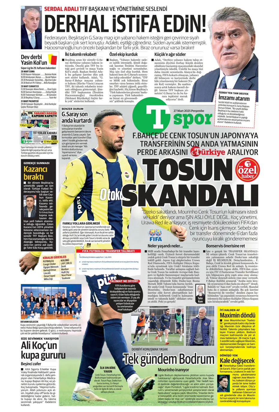 "Fenerbahçe'ye Felix teklifi" | Sporun manşetleri - 30 "Fenerbahçe'ye Felix teklifi" | Sporun manşetleri - 30