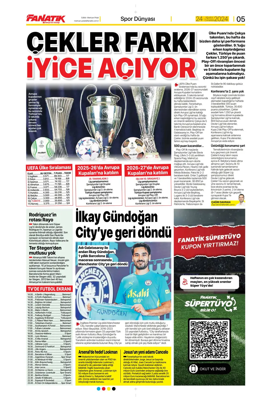"Fenerbahçe'den Danilo Pereira sürprizi" | Sporun manşetleri - 8 "Fenerbahçe'den Danilo Pereira sürprizi" | Sporun manşetleri - 8