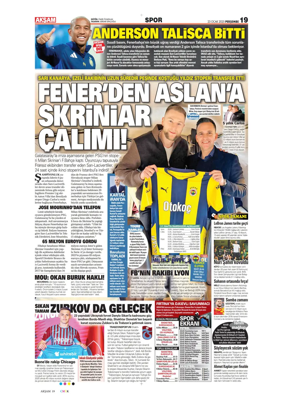 "Kartal şovla döndü" | Sporun manşetleri - 6 "Kartal şovla döndü" | Sporun manşetleri - 6