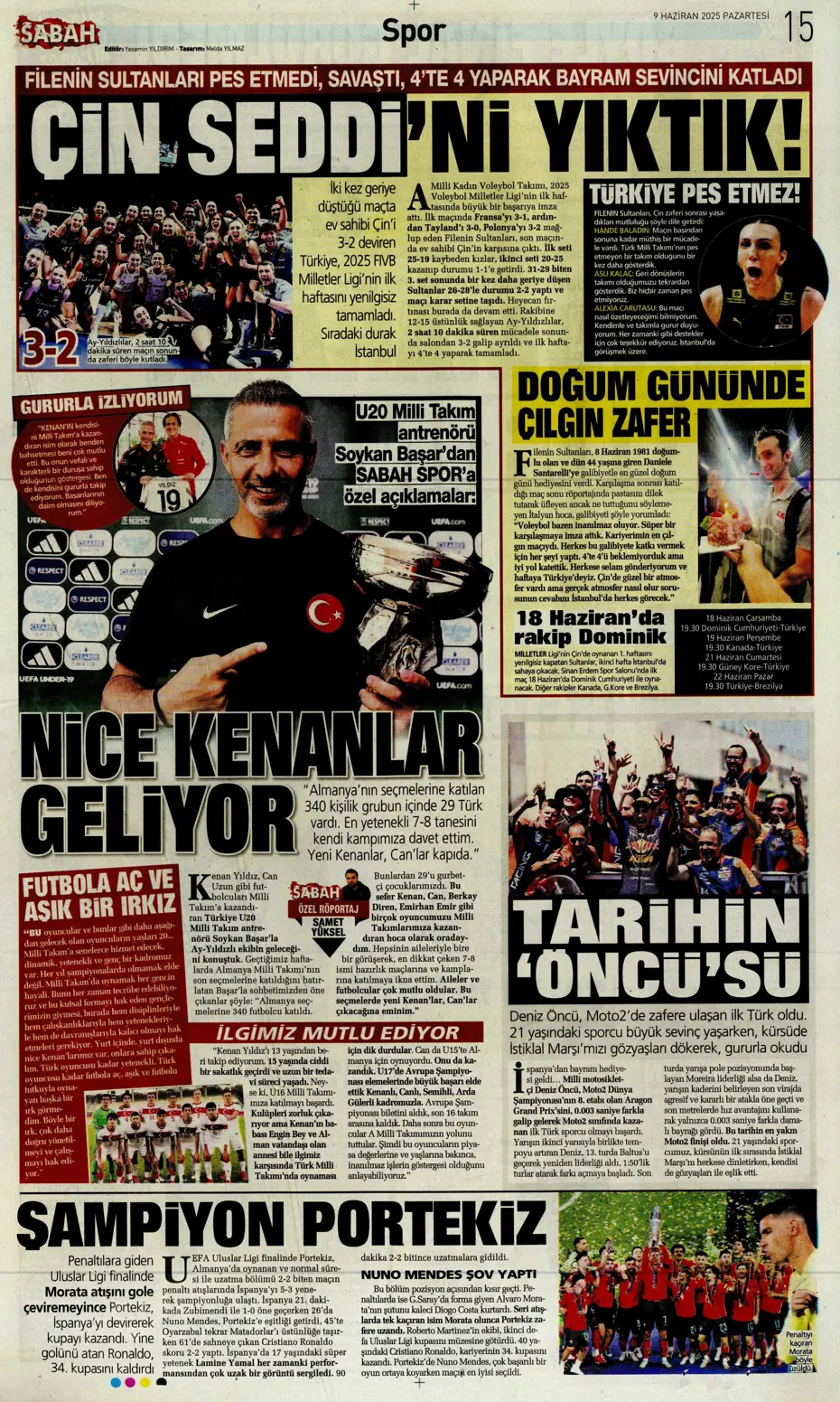 "Hakim Ziyech geri dönüyor" | Sporun manşetleri - 25